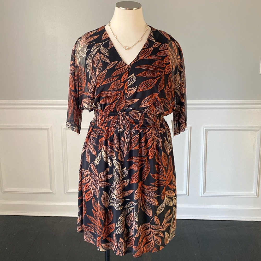 Harper 241 Leaf Print Dress